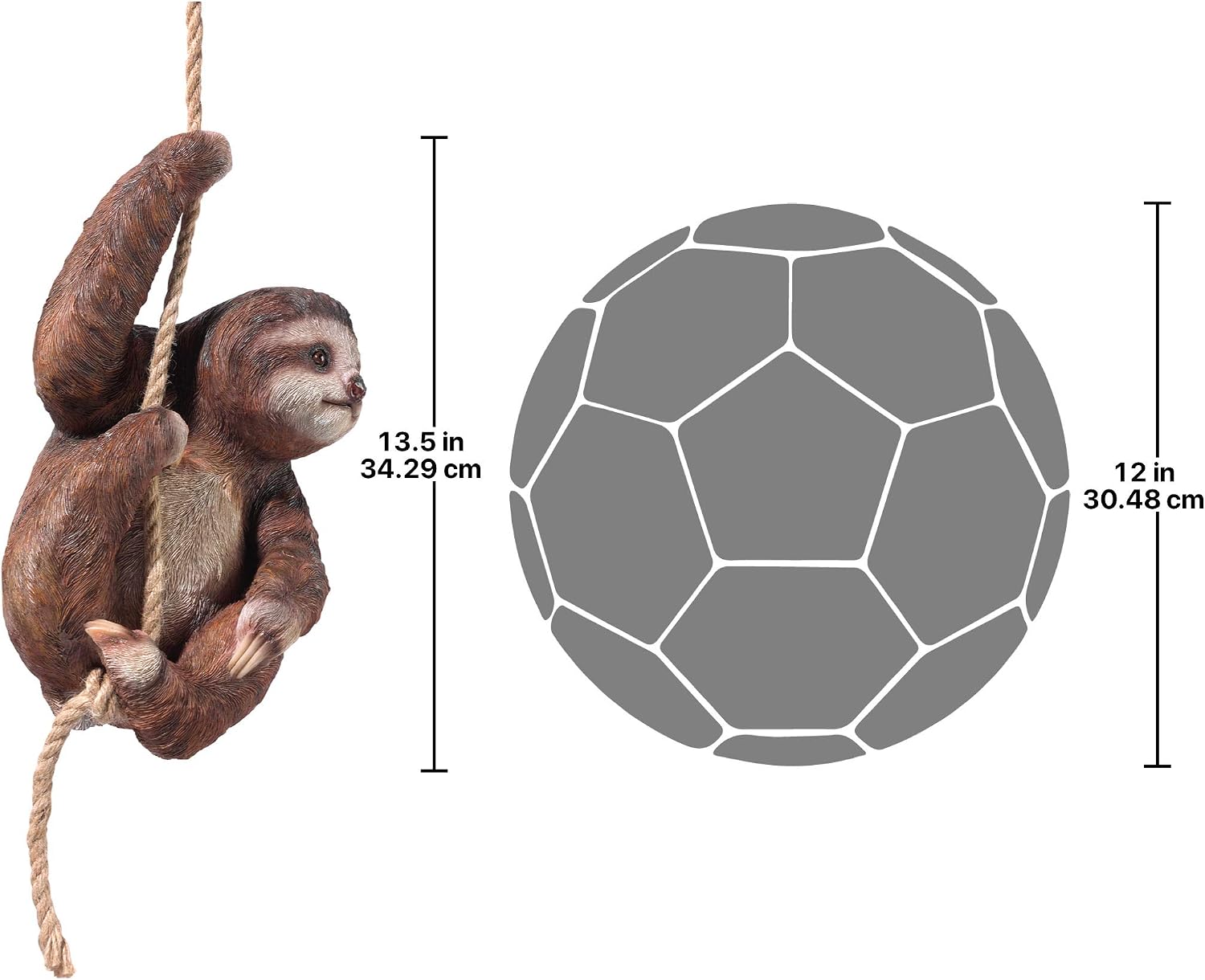 Design Toscano Hanging Horatio The 3-Toed Sloth Statue