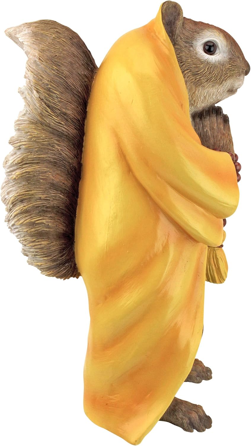 Design Toscano Sensei Monk Zen Garden Squirrel Animal Statue