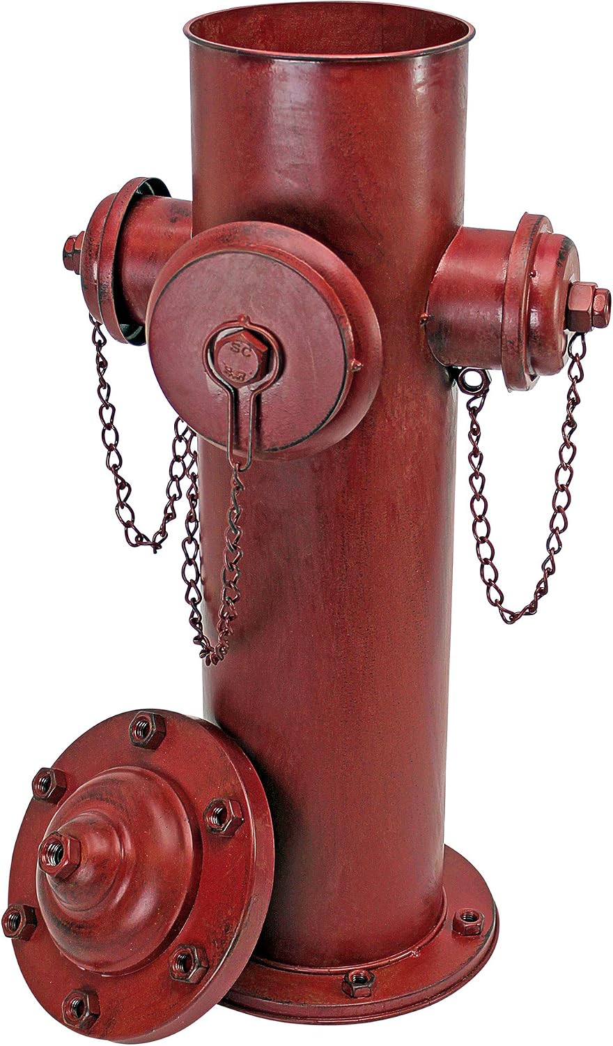 Design Toscano Fire Hydrant Statue Puppy Pee Post and Pet Storage