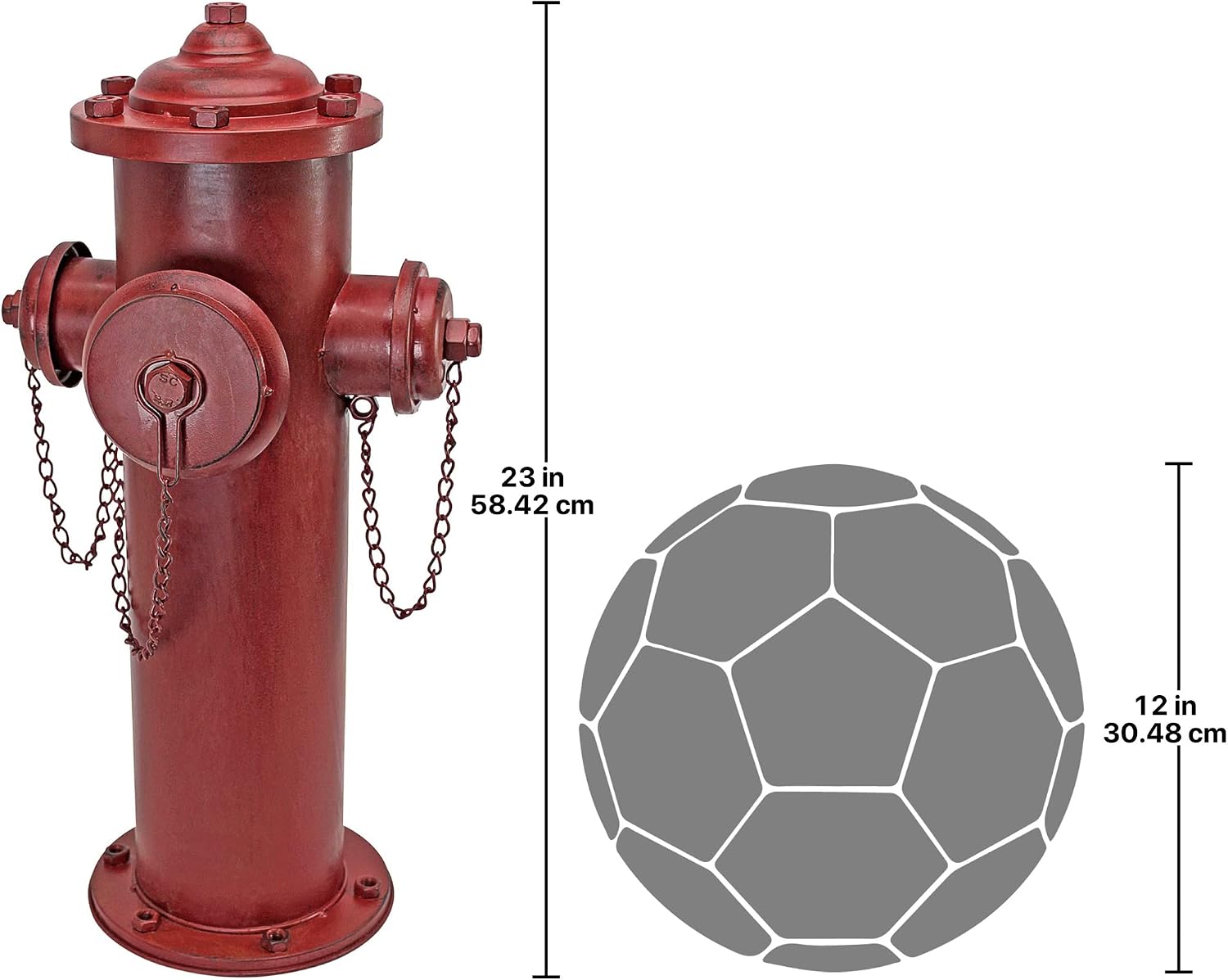 Design Toscano Fire Hydrant Statue Puppy Pee Post and Pet Storage