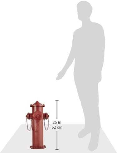 Design Toscano Fire Hydrant Statue Puppy Pee Post and Pet Storage