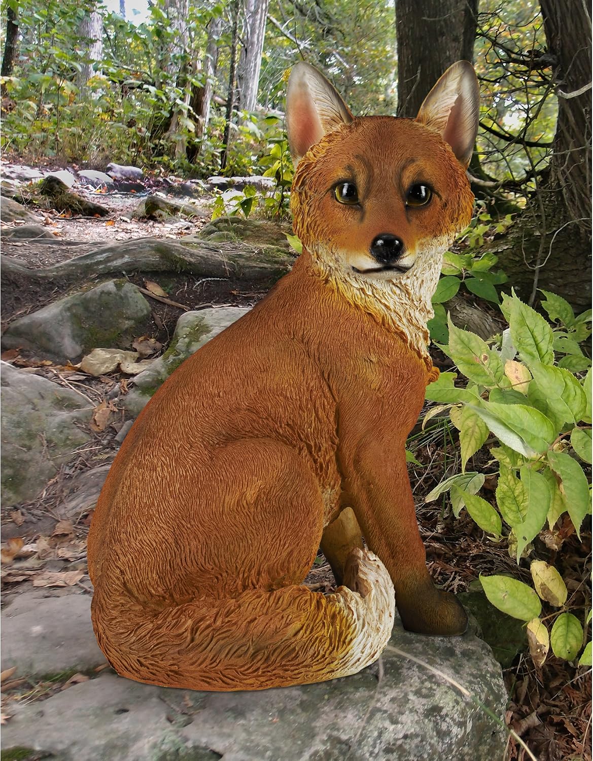 Design Toscano Woodie, the Woodland Fox Garden Statue
