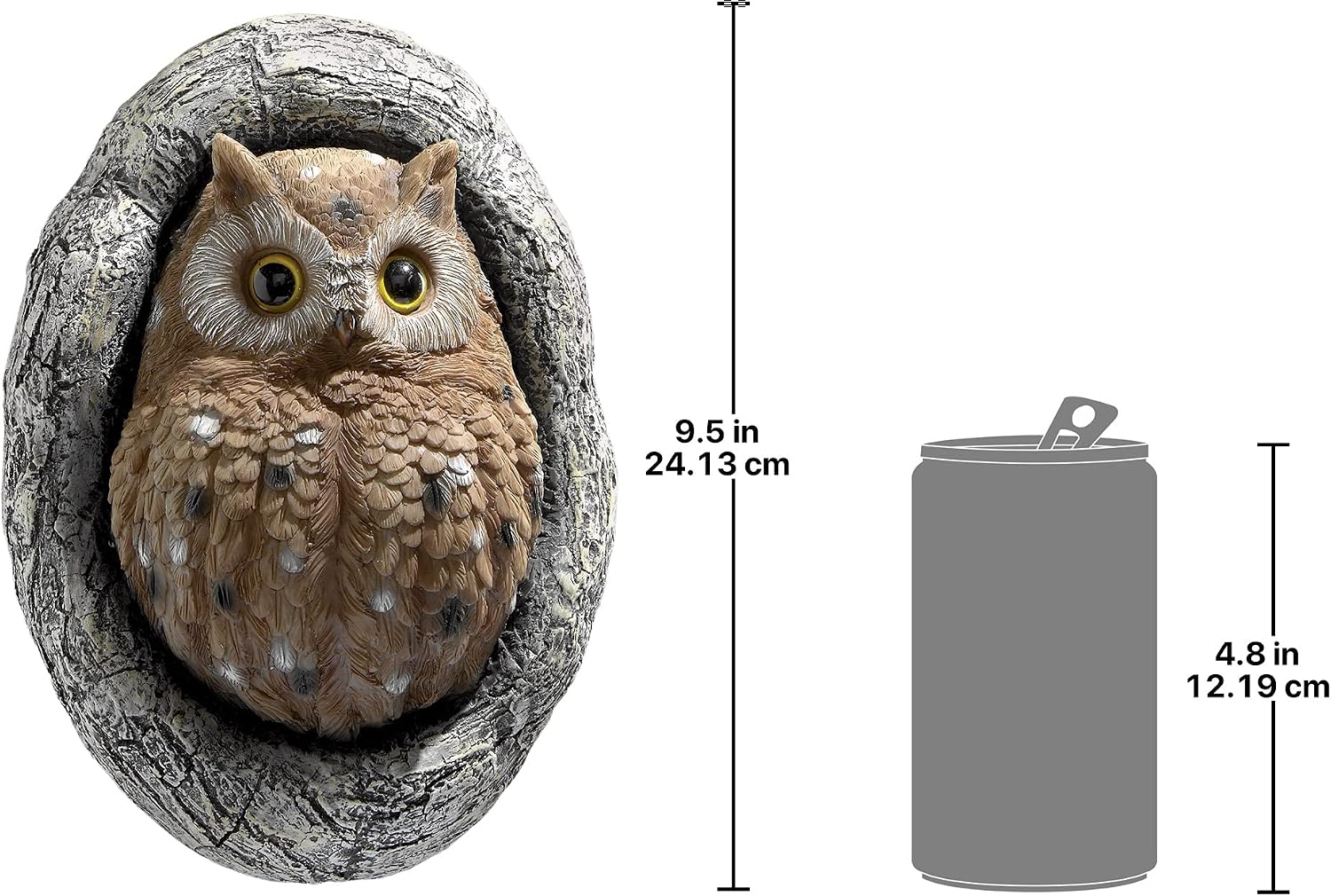 Design Toscano Knothole Owl Tree Sculpture