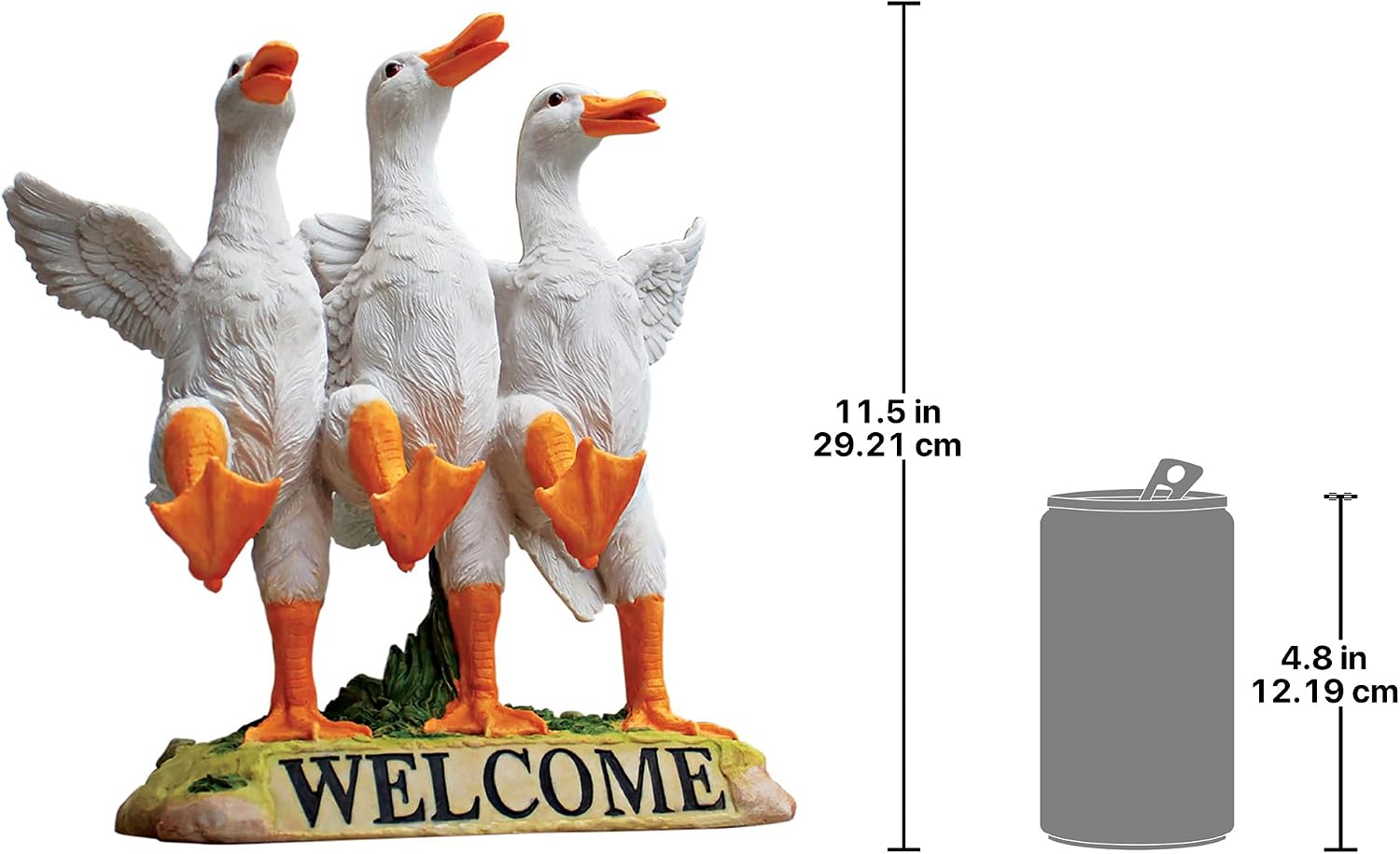 Design Toscano Delightful Dancing Ducks Welcome Sign
