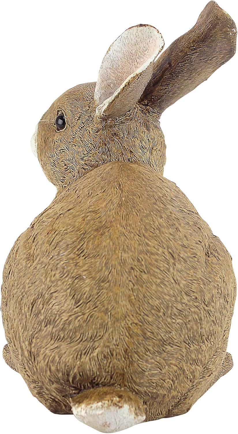 Design Toscano QM200861 Bashful The Bunny Lying Down Rabbit Outdoor Garden