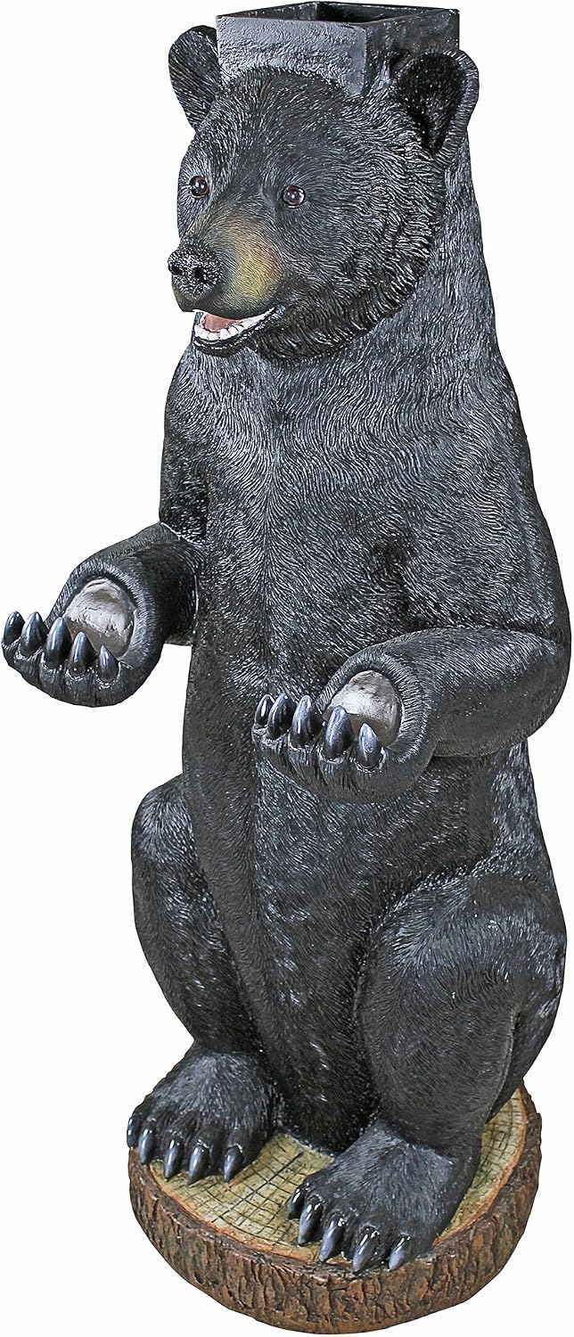 Design Toscano Postal Bear Mail Post Sleeve Statue 16.5"Wx16.5"Dx43"H 30 lbs
