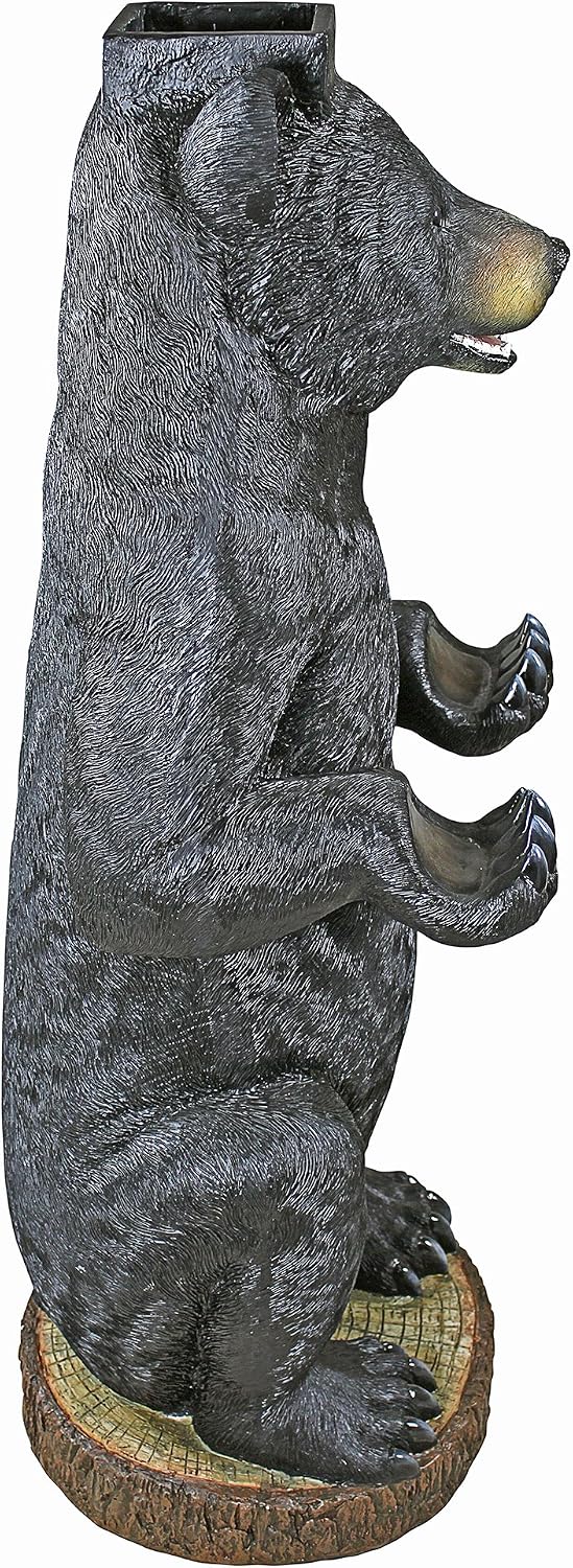 Design Toscano Postal Bear Mail Post Sleeve Statue 16.5"Wx16.5"Dx43"H 30 lbs