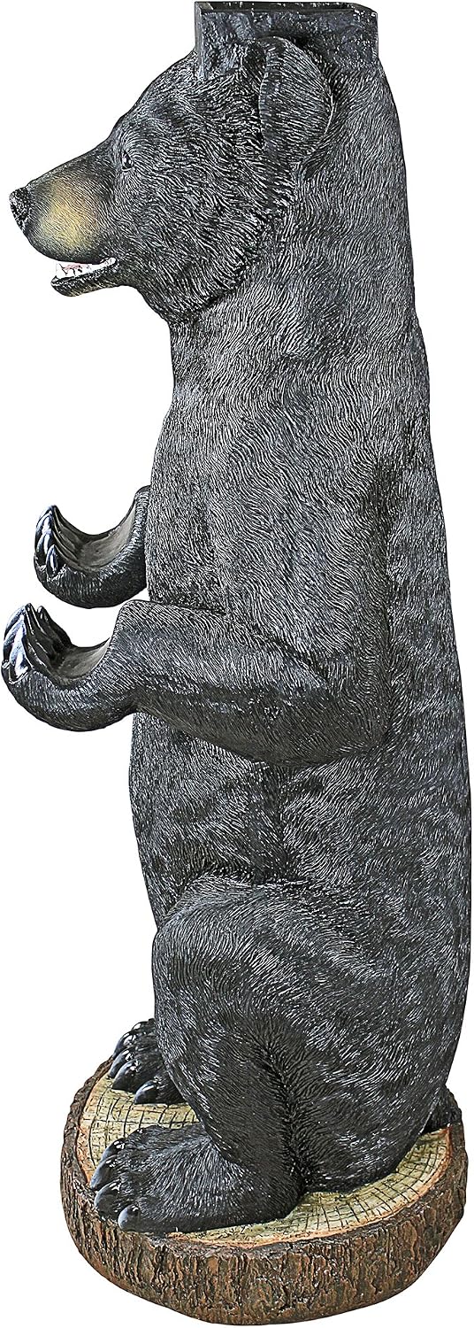 Design Toscano Postal Bear Mail Post Sleeve Statue 16.5"Wx16.5"Dx43"H 30 lbs
