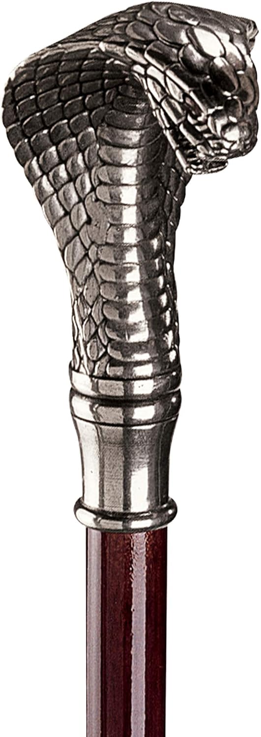 Design Toscano Cobra Pewter Walking Stick