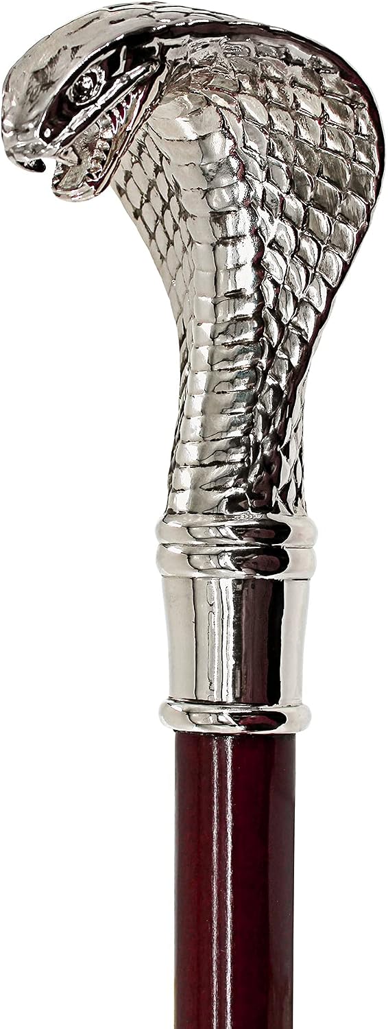 Design Toscano Cobra Pewter Walking Stick