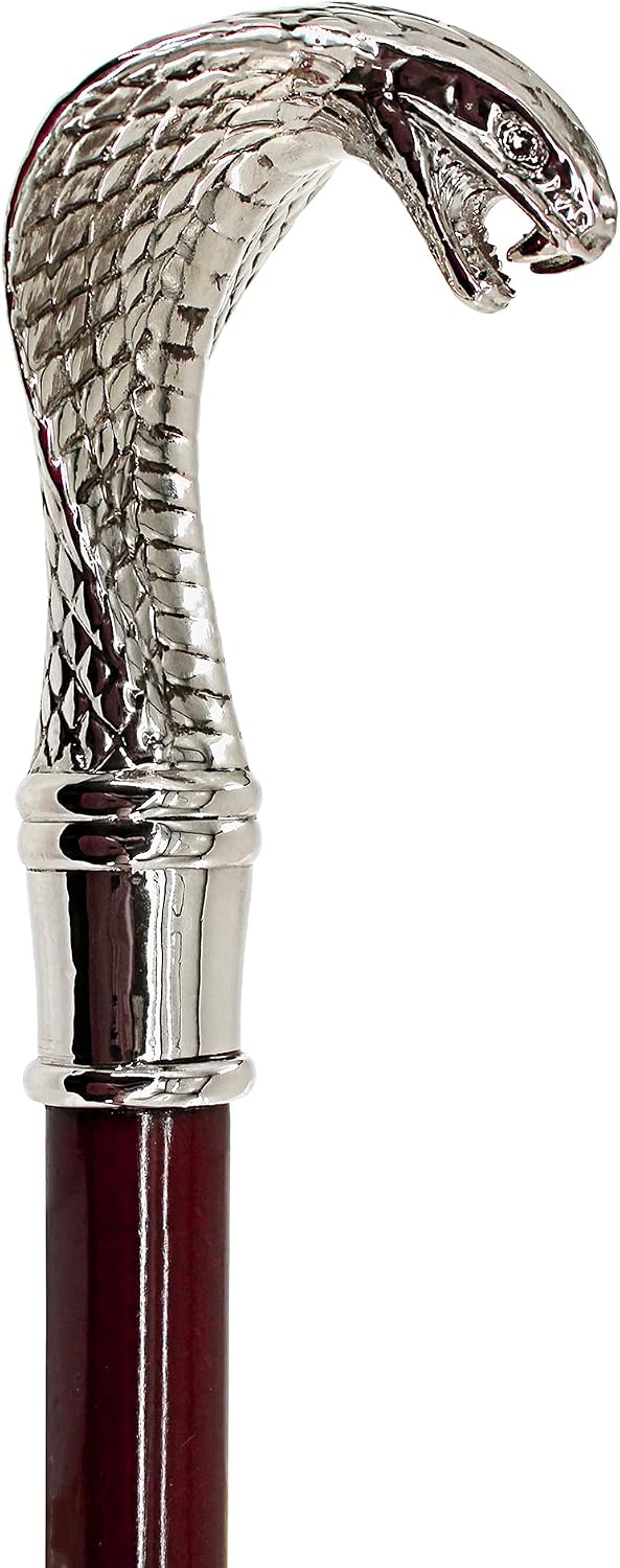 Design Toscano Cobra Pewter Walking Stick