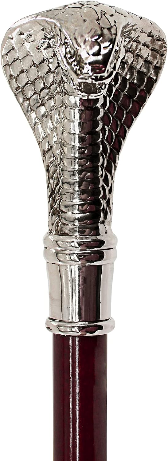 Design Toscano Cobra Pewter Walking Stick