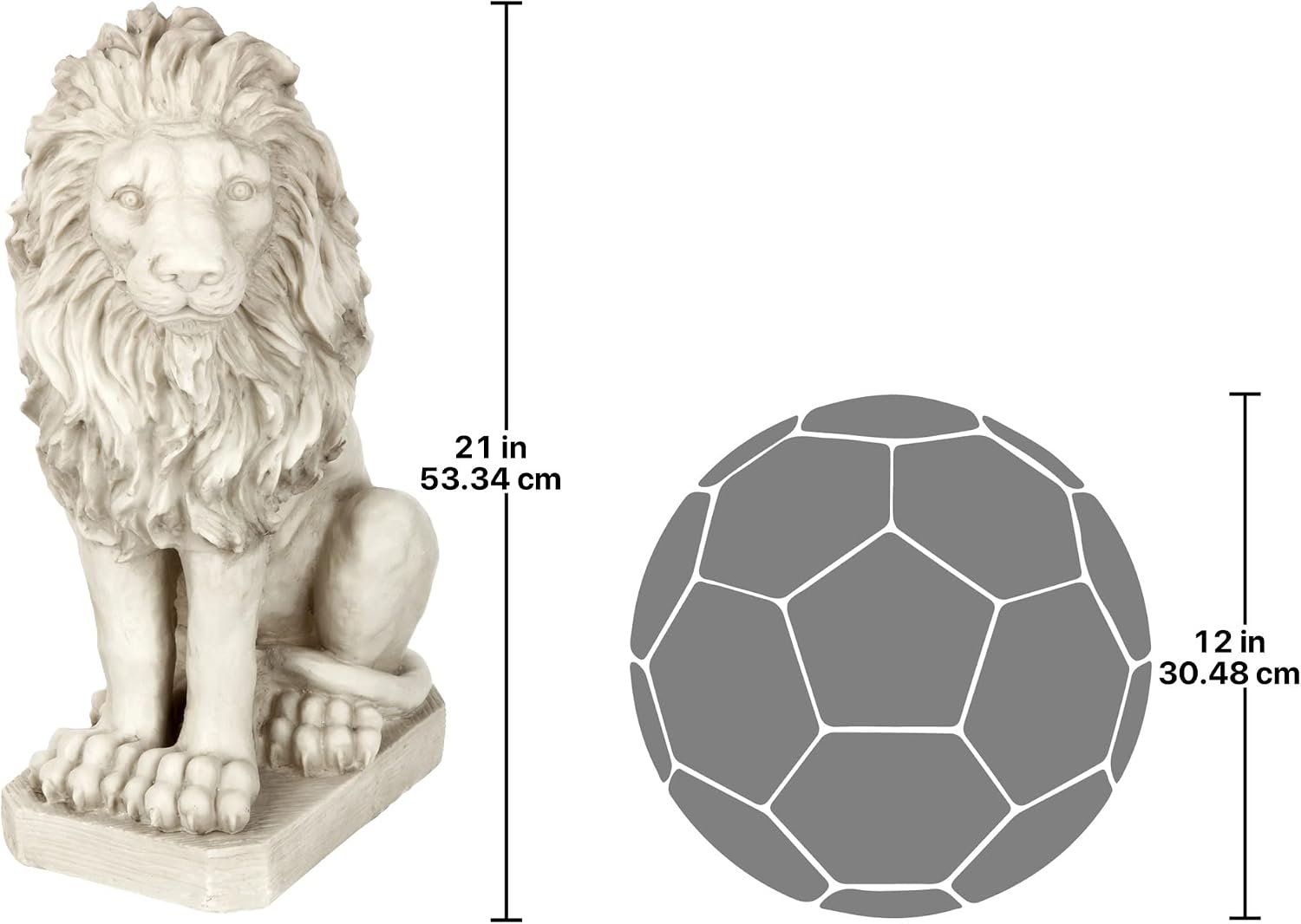 Design Toscano Mansfield Manor Lion Sentinel Statue