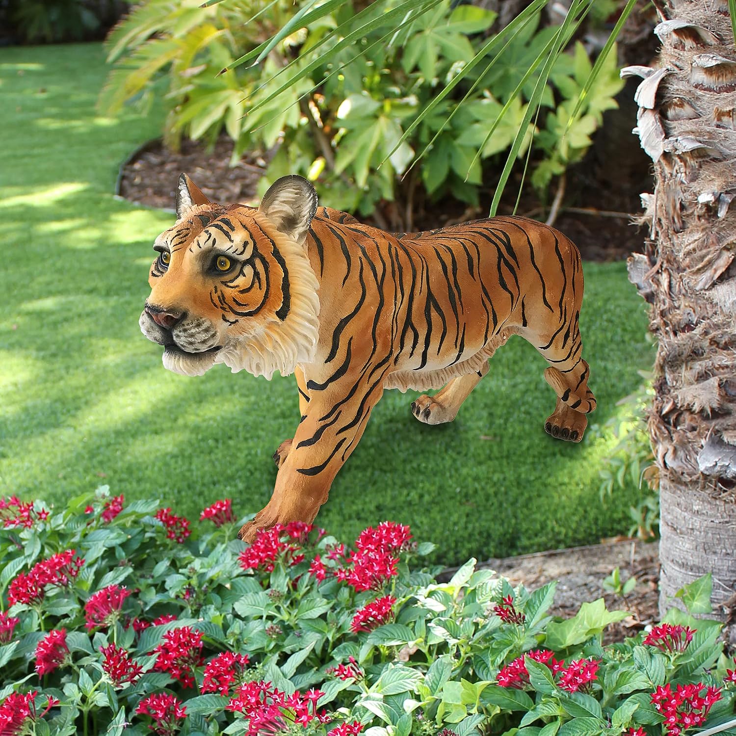 Power and Grace Sumatran Tiger Sculpture