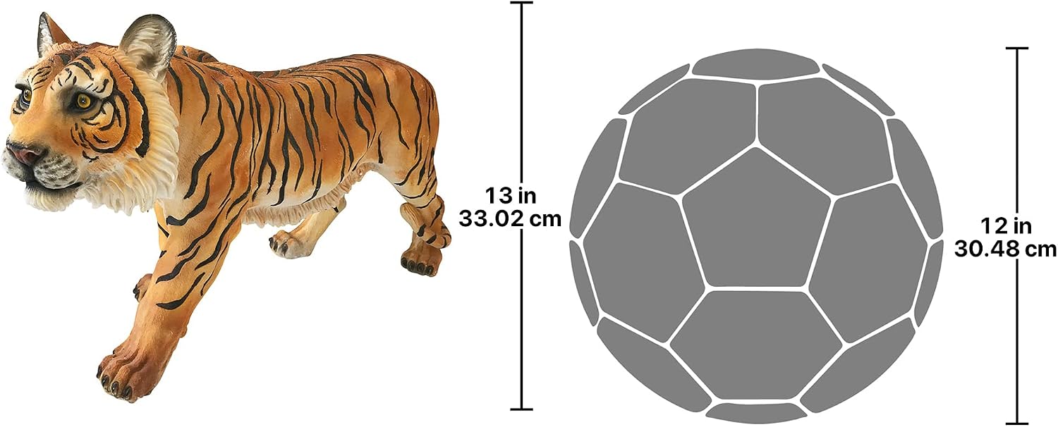 Power and Grace Sumatran Tiger Sculpture