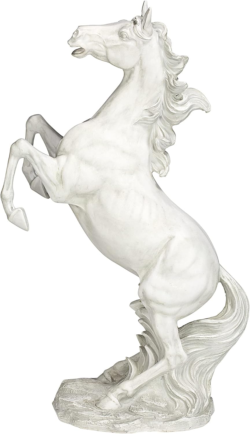 Design Toscano JE111291 Majestic Mustang Horse Statue,ancient ivory