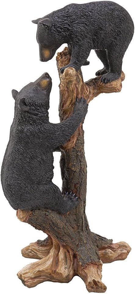 Design Toscano Climbing Cubs Black Bear Statue