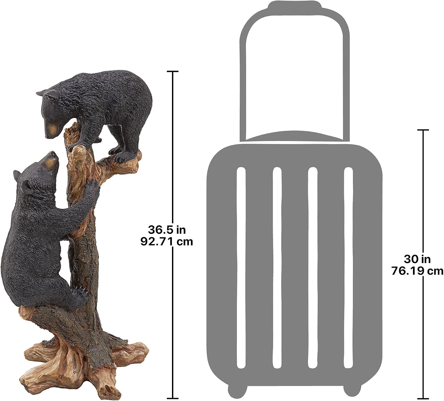 Design Toscano Climbing Cubs Black Bear Statue