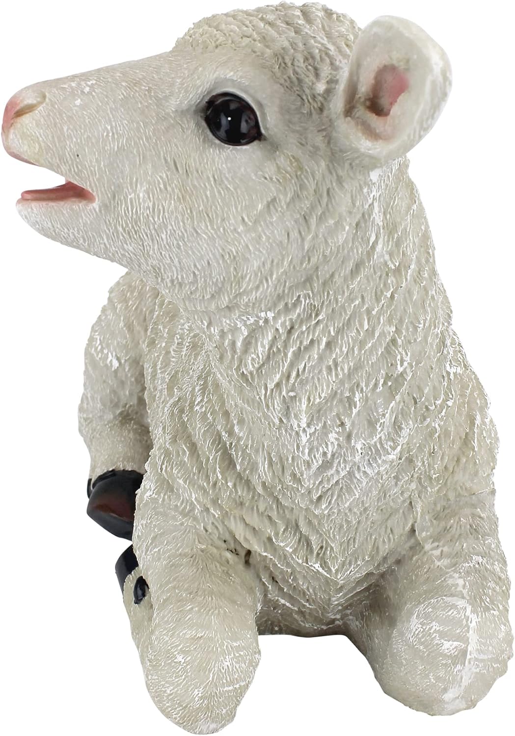 Design Toscano Sitting Yorkshire Lamb Garden Farm Animal Statue, 15 Inch