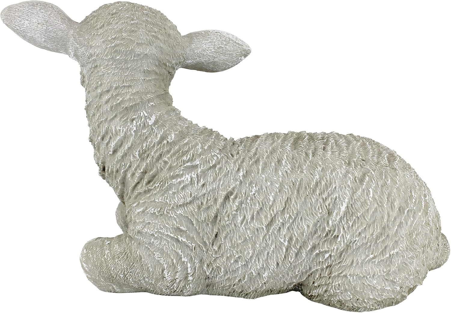 Design Toscano Sitting Yorkshire Lamb Garden Farm Animal Statue, 15 Inch