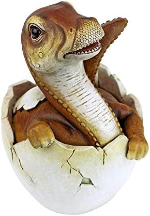 Design Toscano Baby Raptor Dino Egg Statue