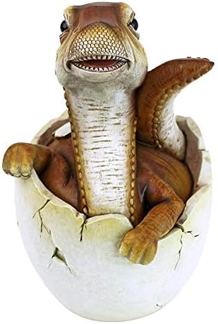 Design Toscano Baby Raptor Dino Egg Statue