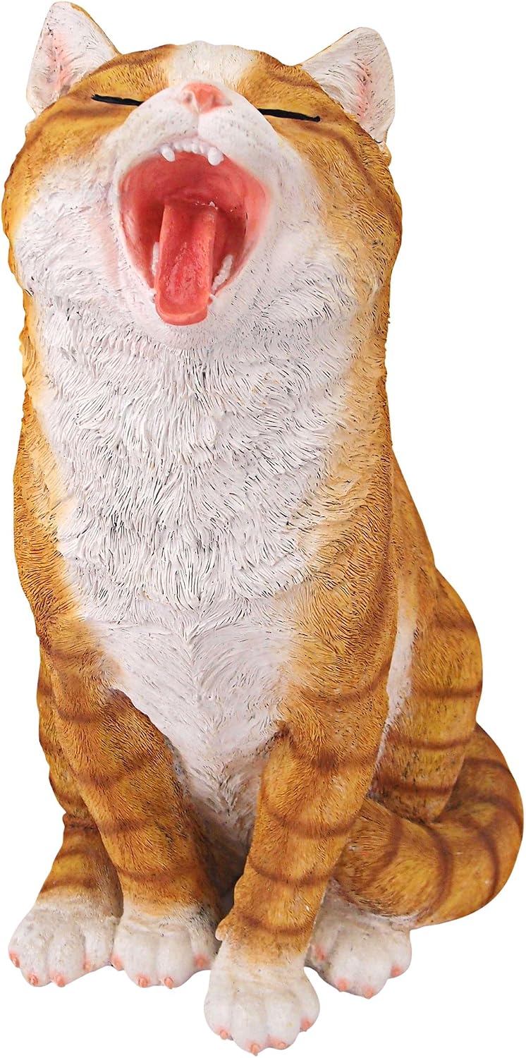 Design Toscano Lazy Daze Kitty Yawning Cat Statue