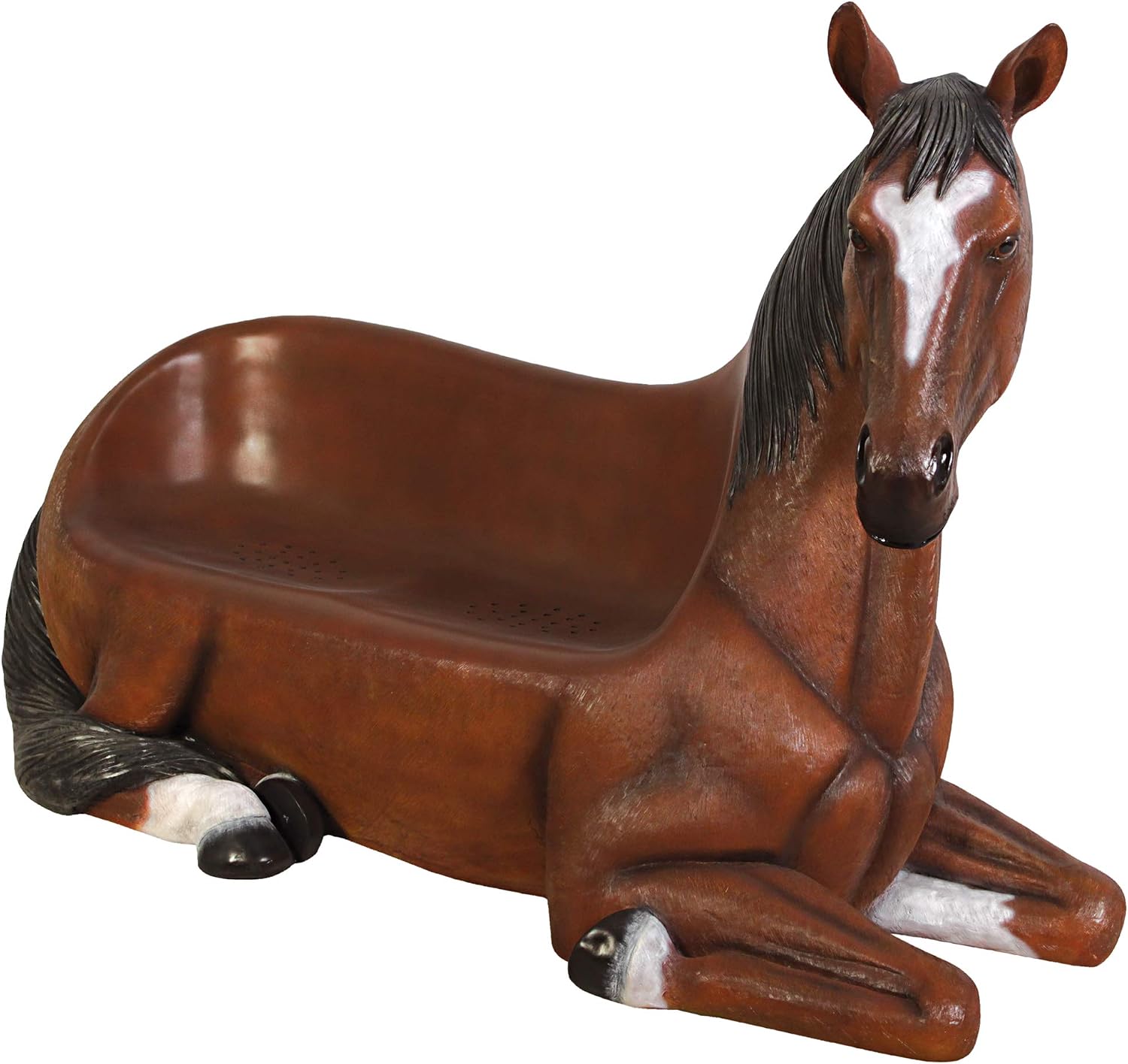 Design Toscano Saddle Up Horse Bench Sculpture