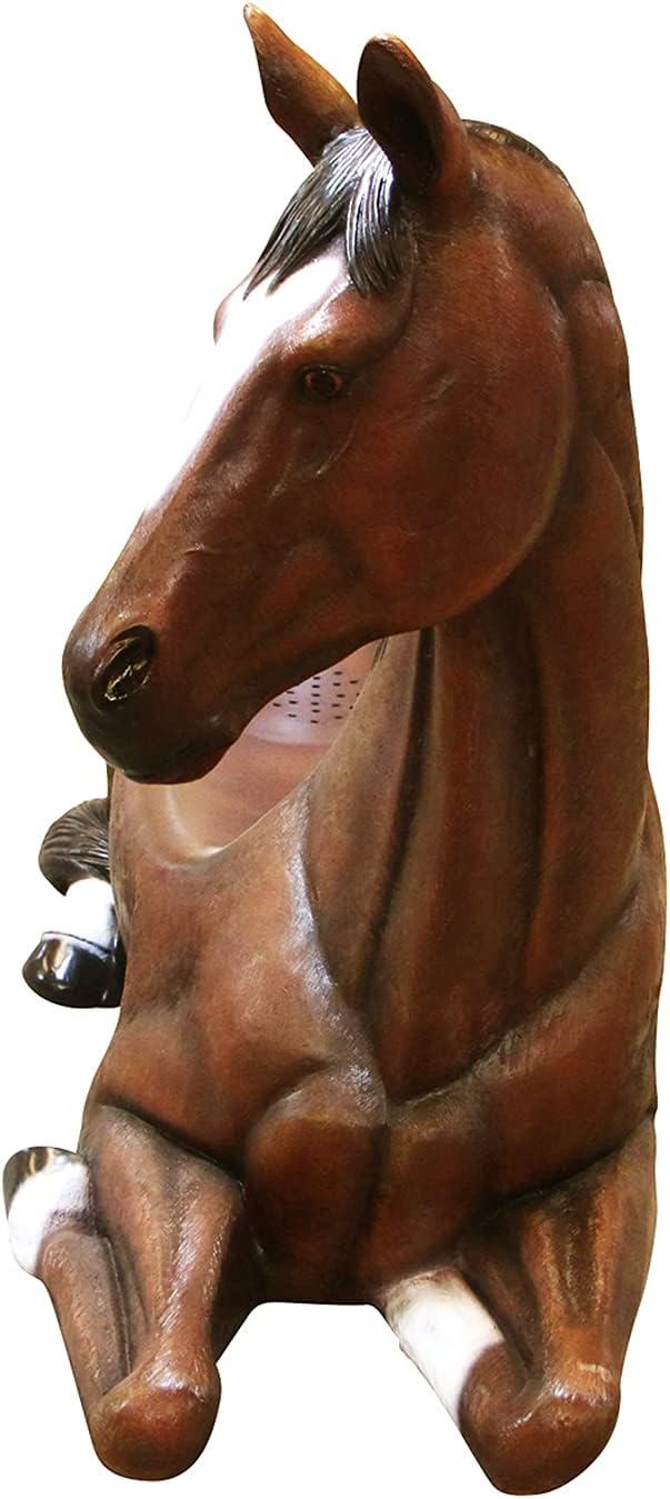 Design Toscano Saddle Up Horse Bench Sculpture