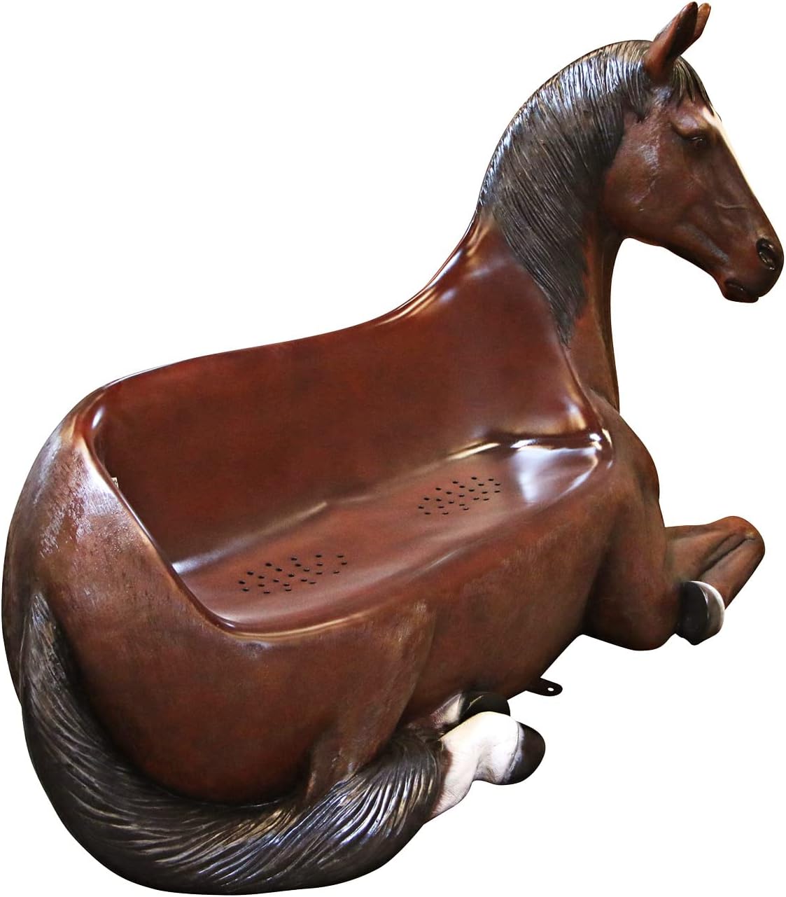 Design Toscano Saddle Up Horse Bench Sculpture