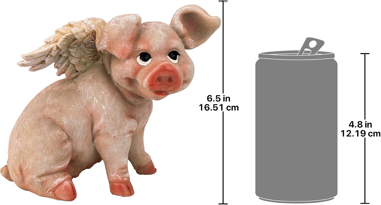 Design Toscano Hog Heaven Flying Pigs Statue Collection: Sitting