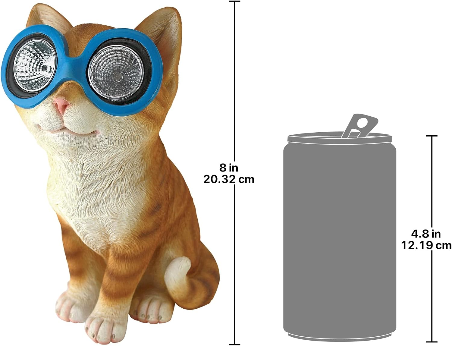 Design Toscano Bright Eyes Solar Cat Garden Statue