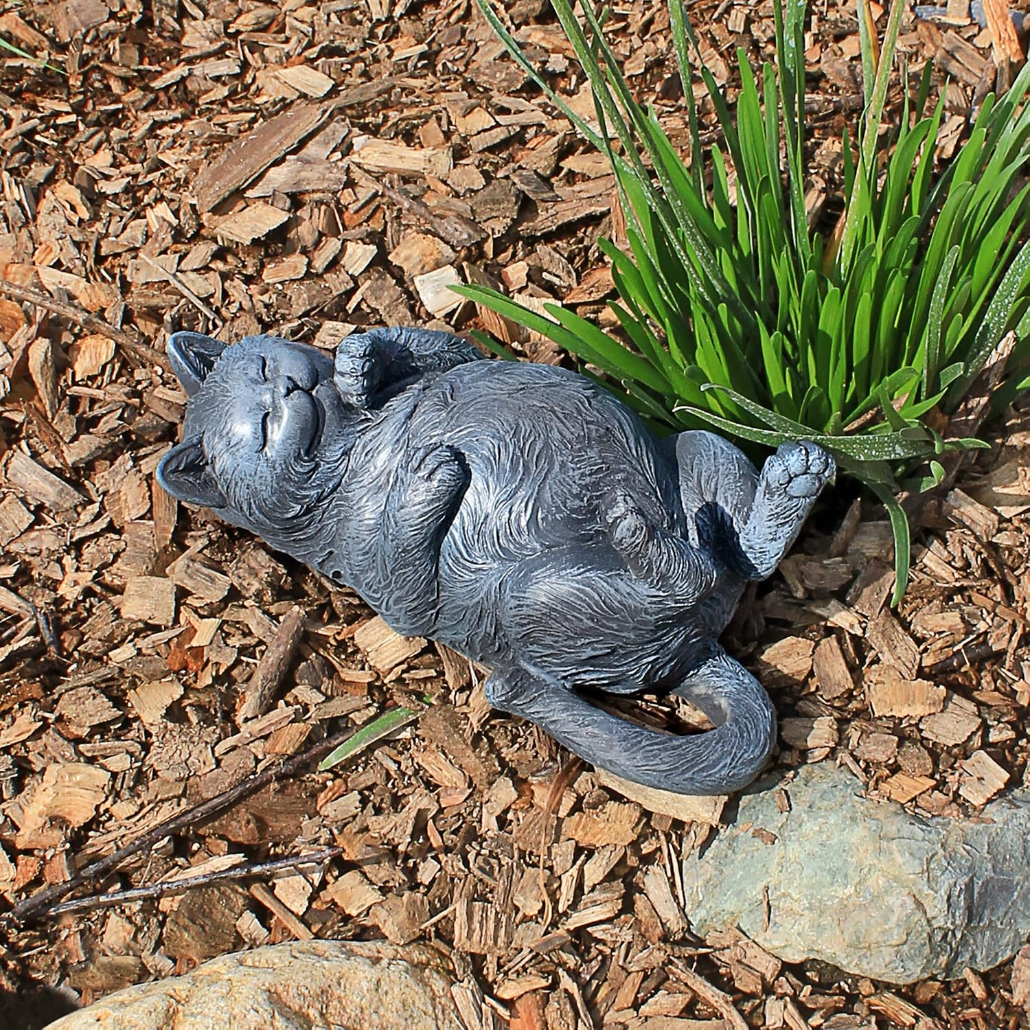Design Toscano Playful Cat on Back Statue