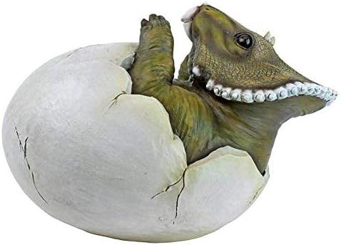 Design Toscano Baby Triceratops Dino Egg Statue