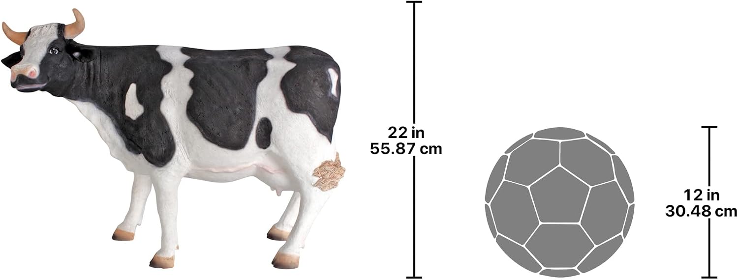 Design Toscano Holstein Cow Scaled Statue