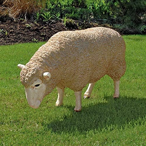 Design Toscano Merino Ewe Life Size Head Down Sheep Statue