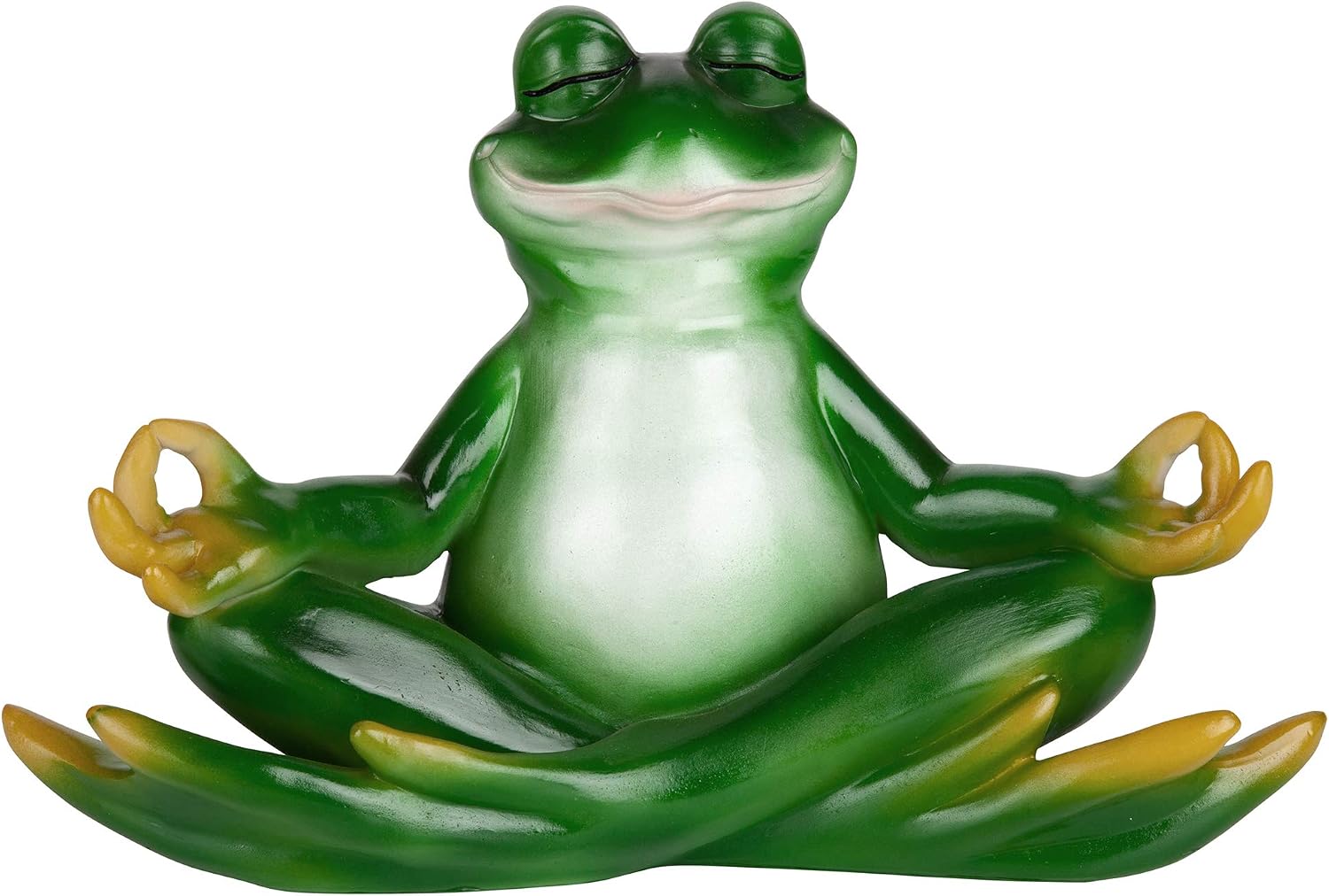 Design Toscano QM13096 Zen Yoga Frog Statue, 12 Inch, Full Color