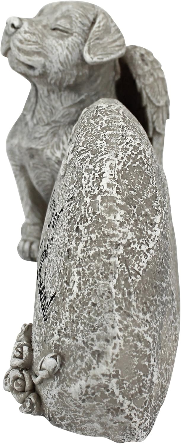 Design Toscano QL593931 Forever in Our Hearts Memorial Dog Statue,greystone