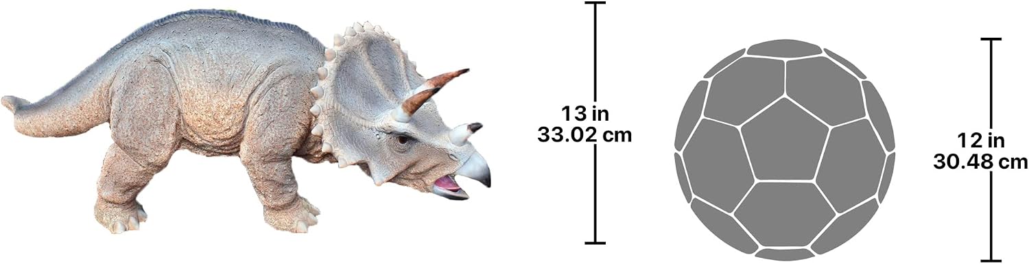 Design Toscano Scaled Jurassic Triceratops Dinosaur Statue