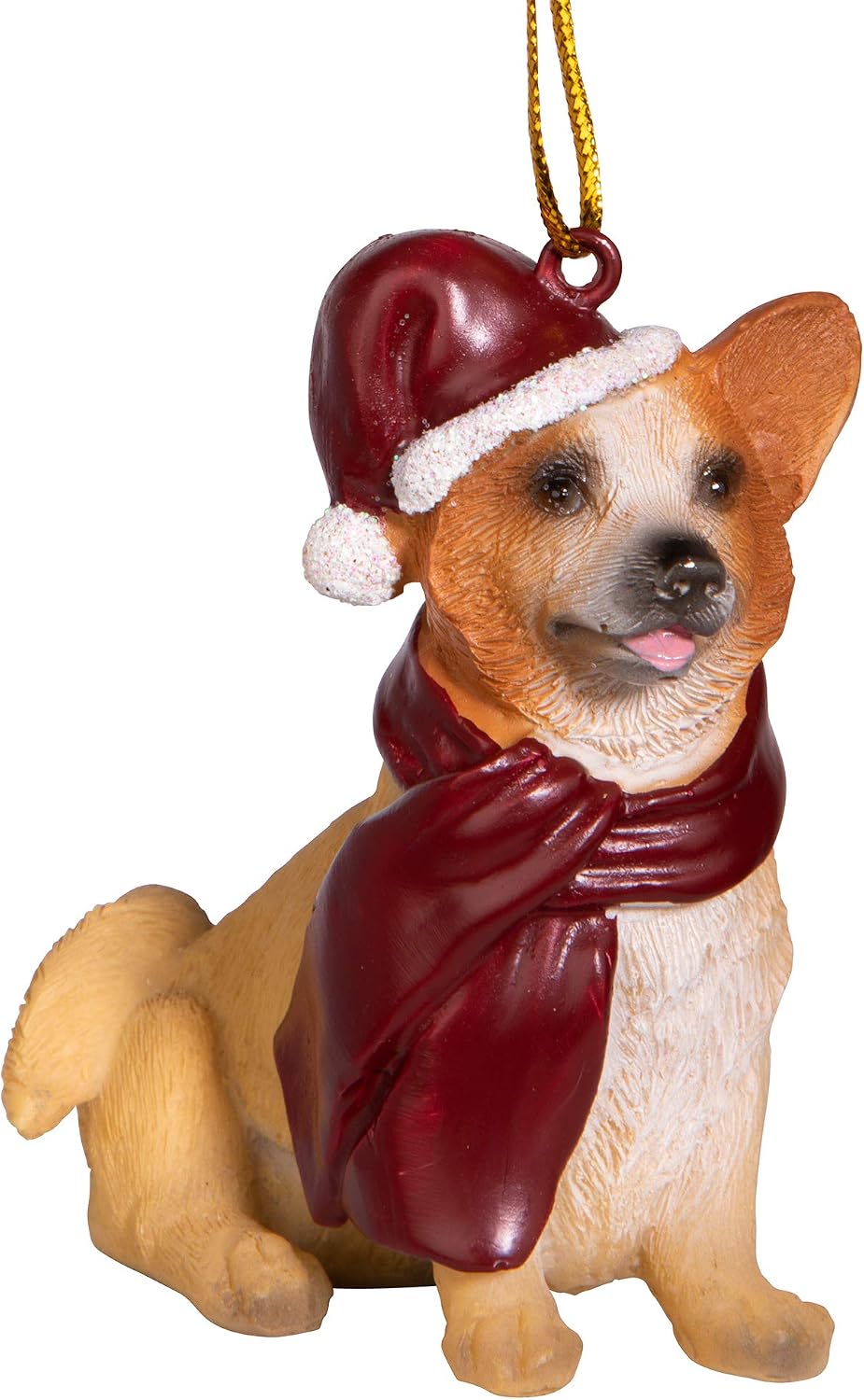 Design Toscano Christmas Xmas Welsh Corgi Holiday Dog Ornaments, Approx.