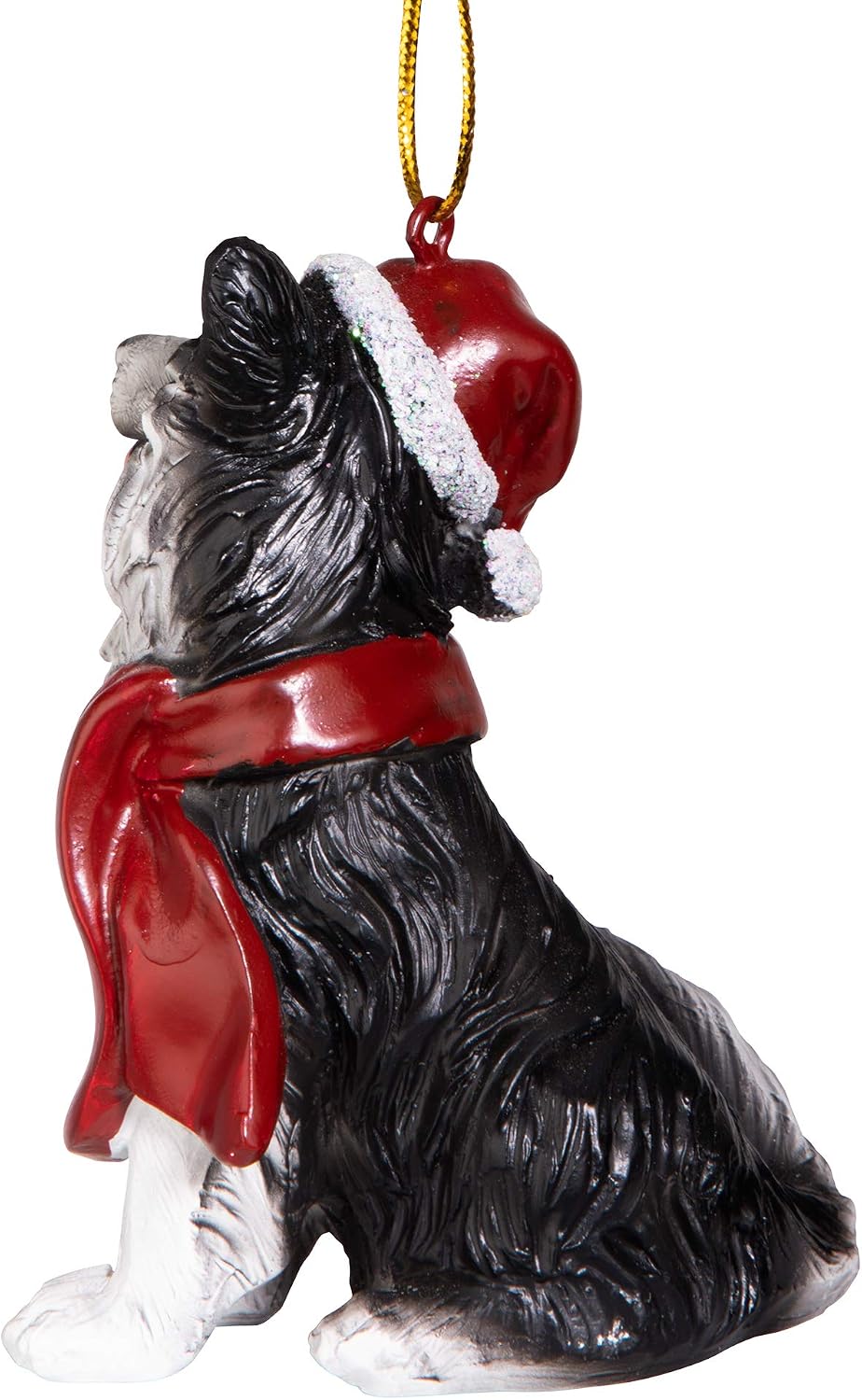 Design Toscano Christmas Xmas Border Collie Holiday Dog Ornaments, Full