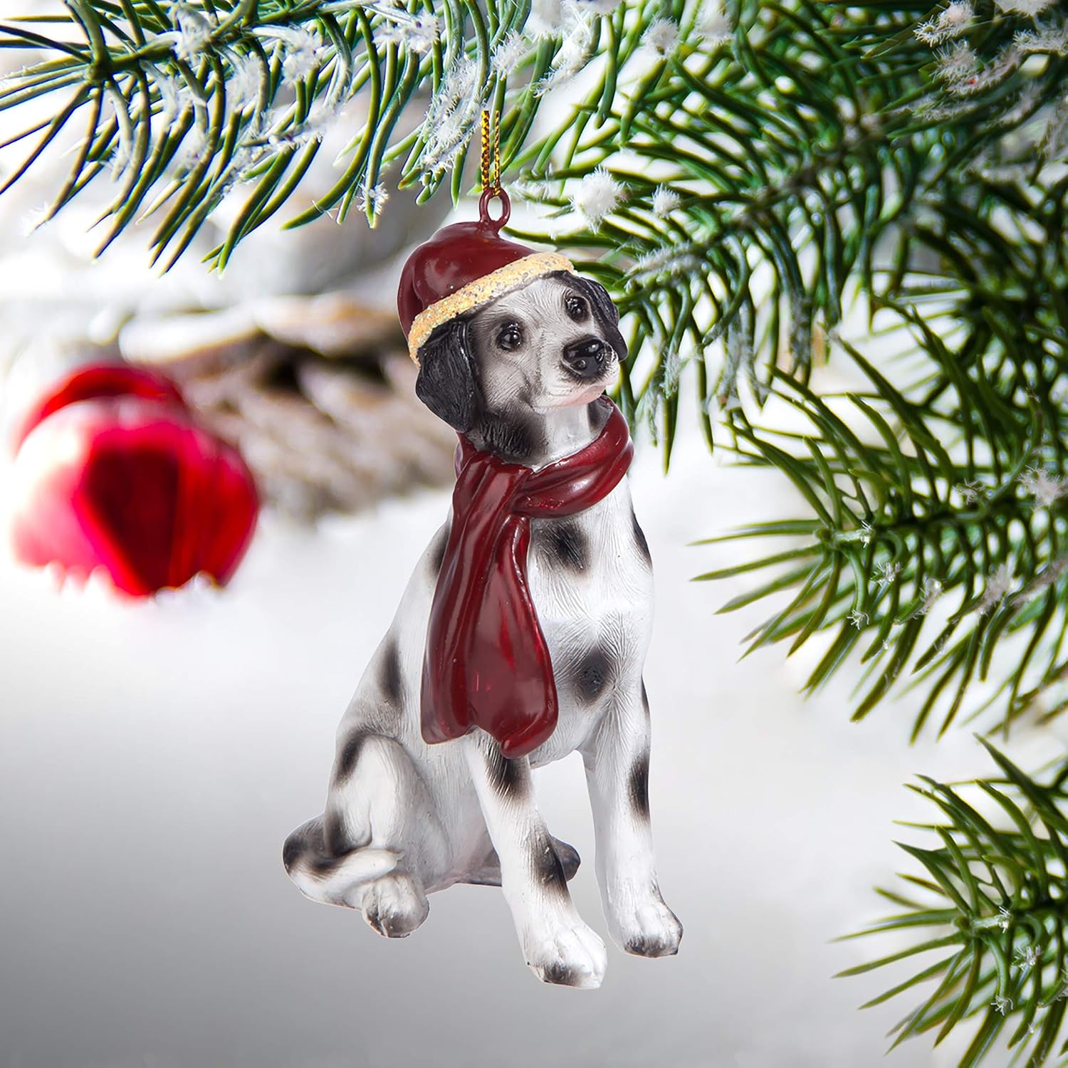 Design Toscano JH576332 Christmas Xmas Dalmatian Holiday Dog Ornaments