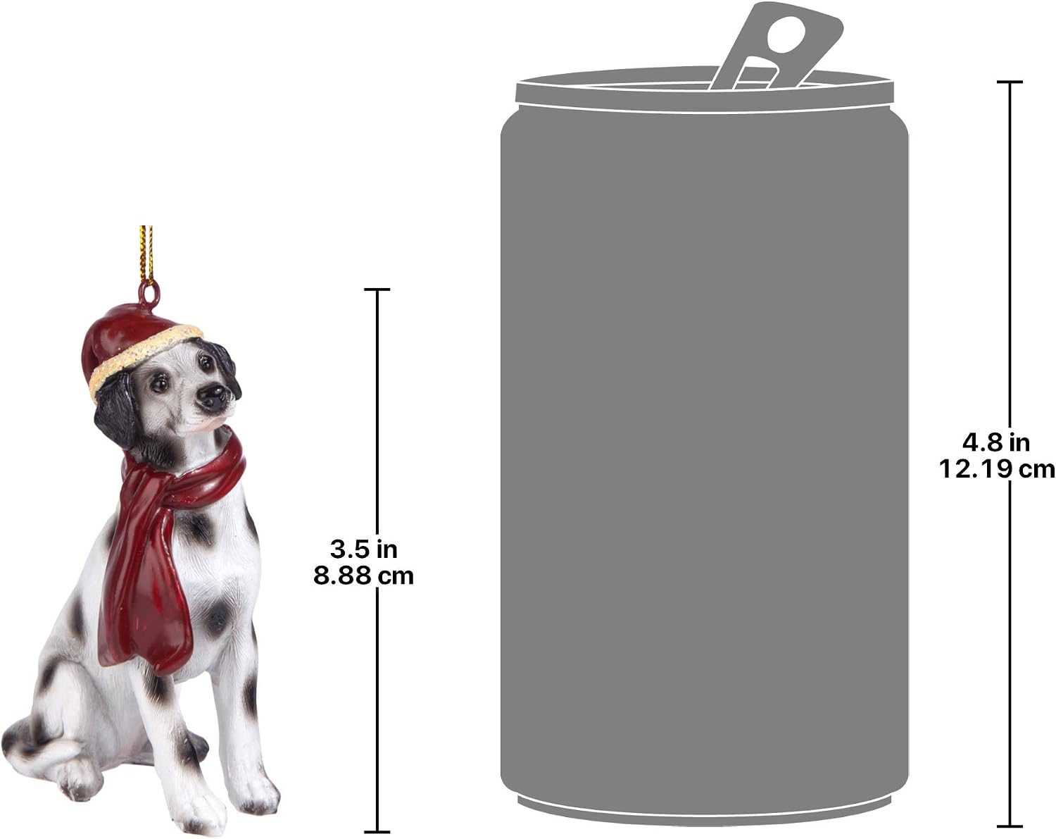 Design Toscano JH576332 Christmas Xmas Dalmatian Holiday Dog Ornaments