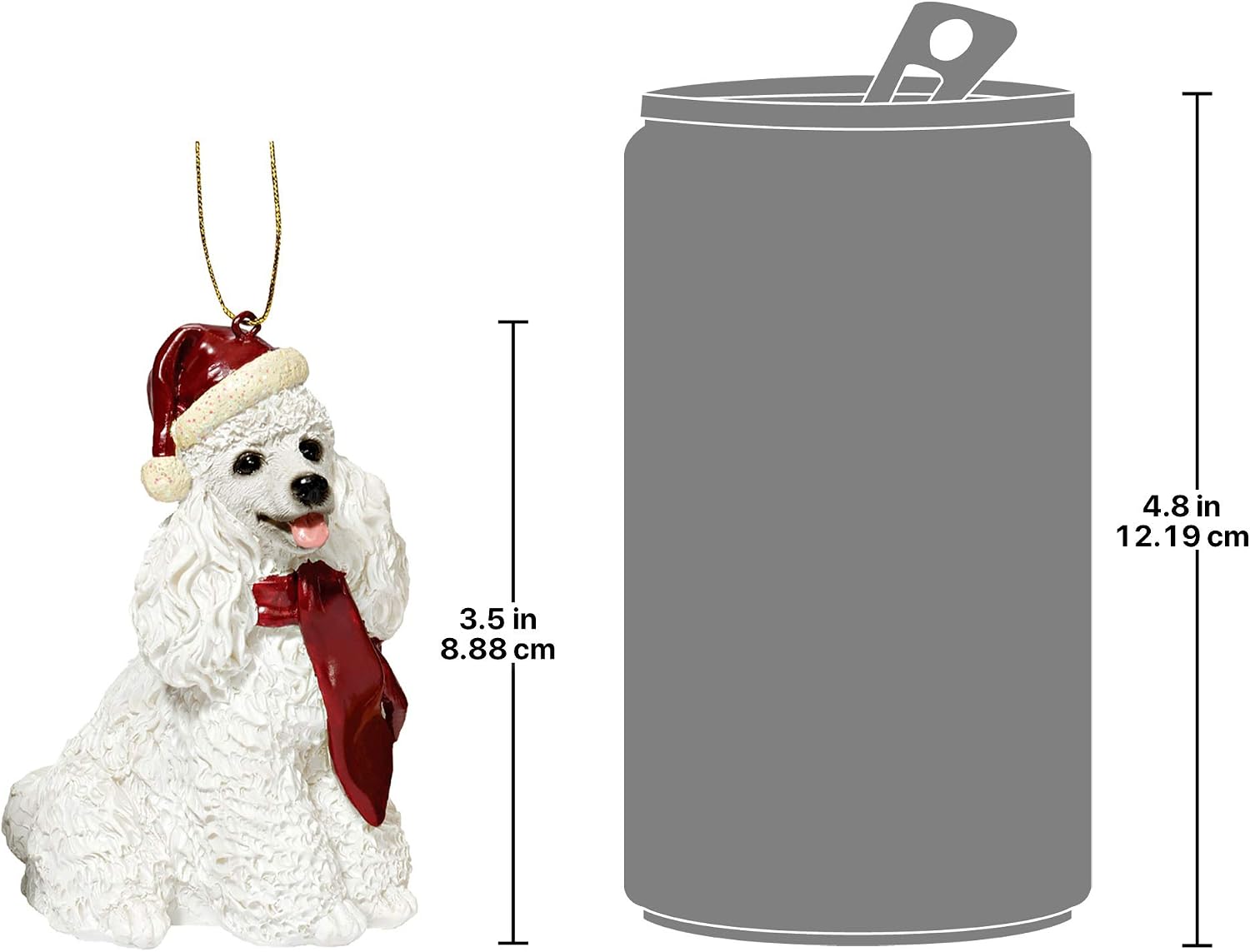 Design Toscano White Poodle Ornament