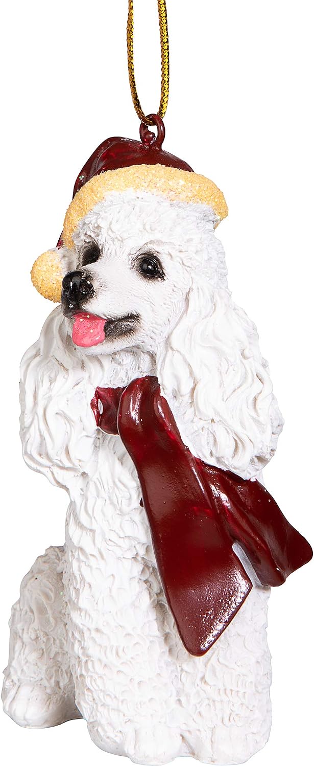 Design Toscano White Poodle Ornament