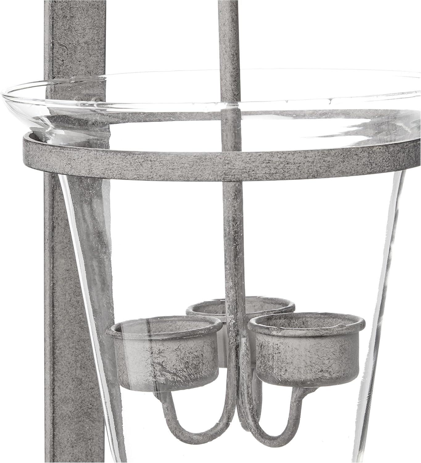 Design Toscano MH35549 Tuscan Hanging Candeliere Glass Pendant Sconce,black 24 Inch