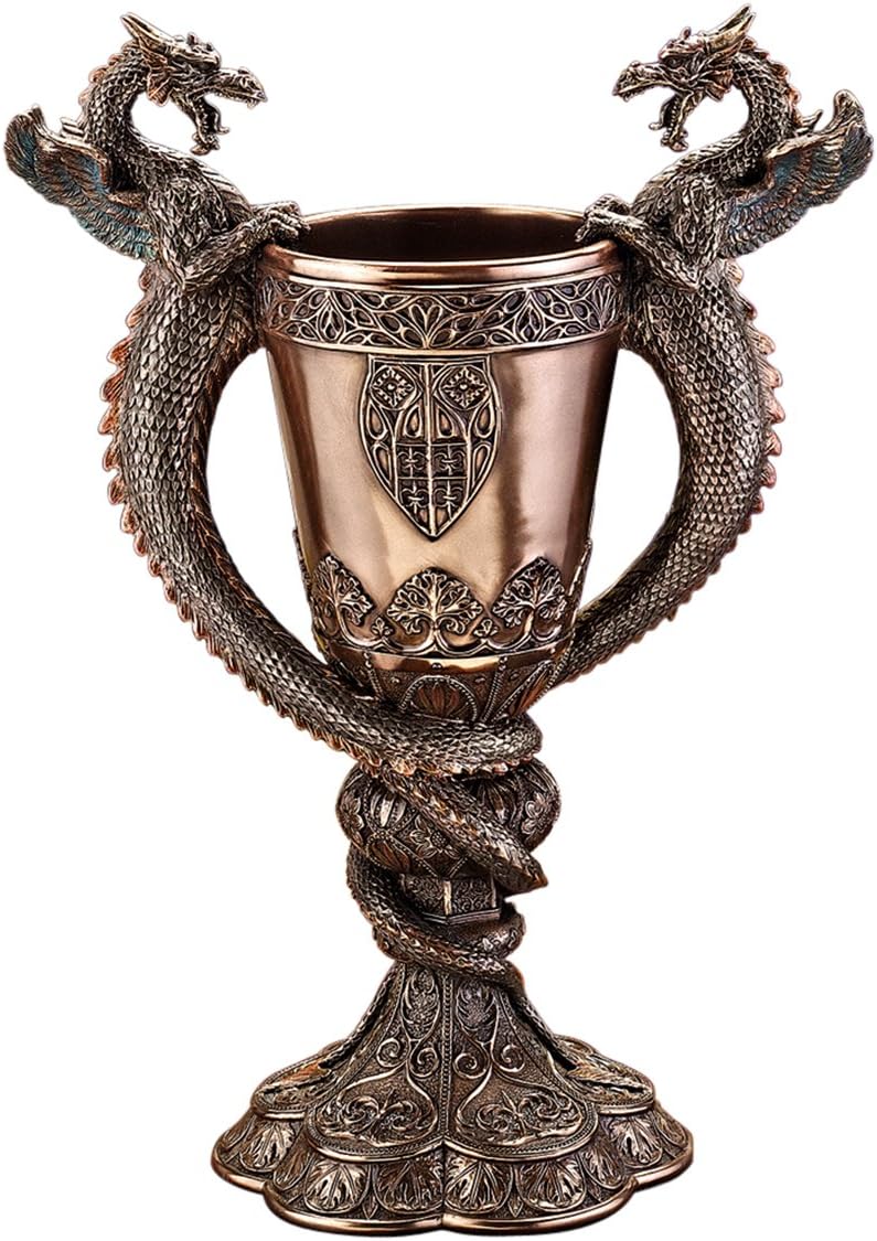 Design Toscano Shadowcrested Tomb Guardians Dragon Chalice
