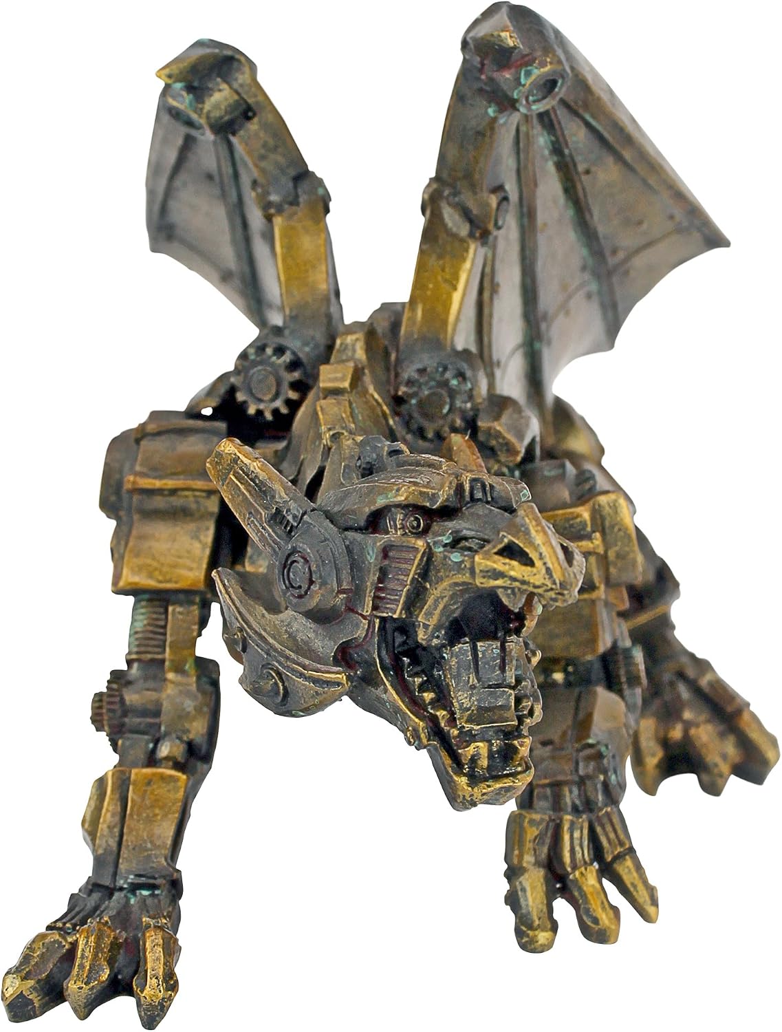 Design Toscano Steampunk Gothic Gear Dragon Statue, Bronze