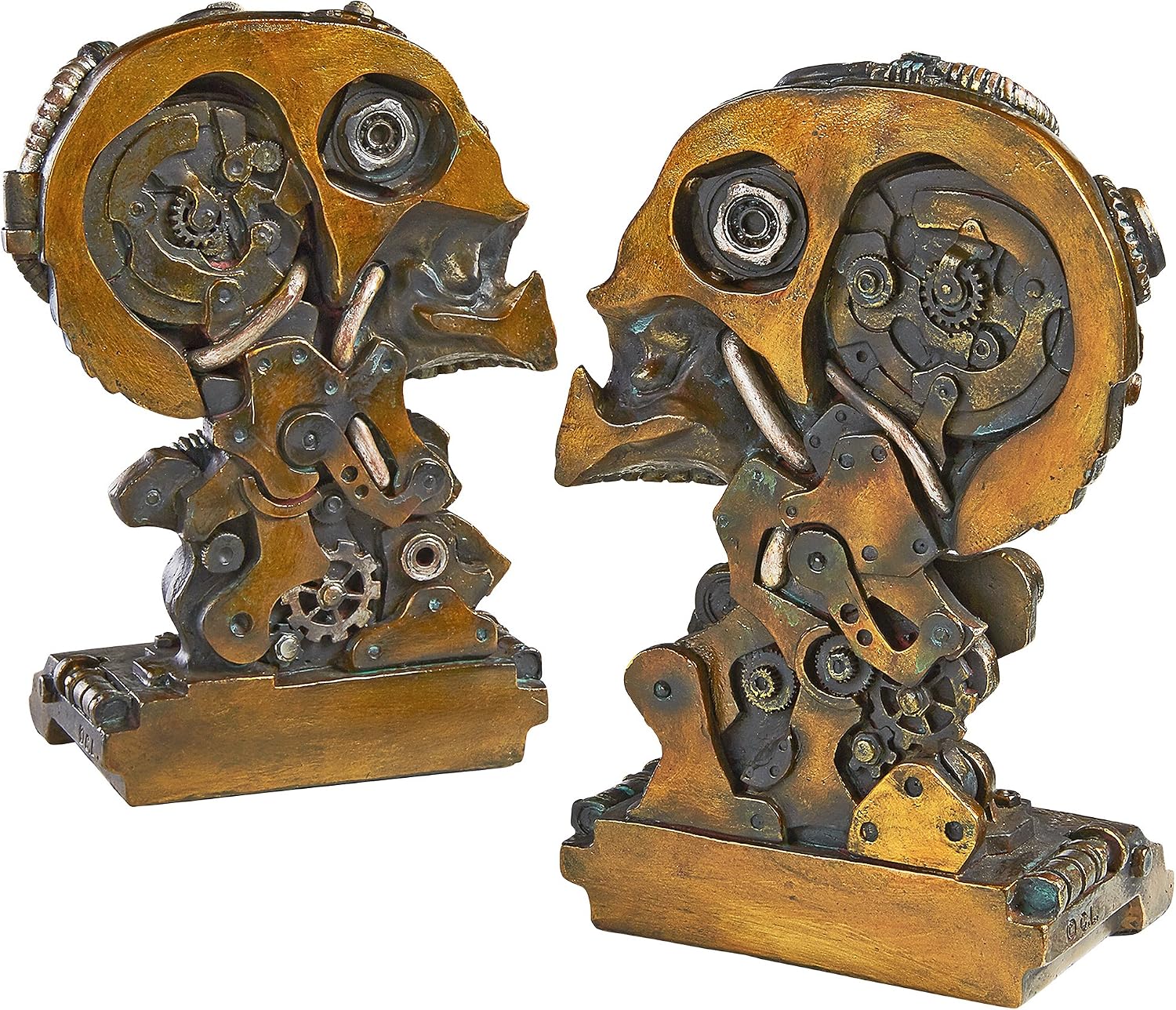 Design Toscano Cyborg Skeleton Bookend Statue