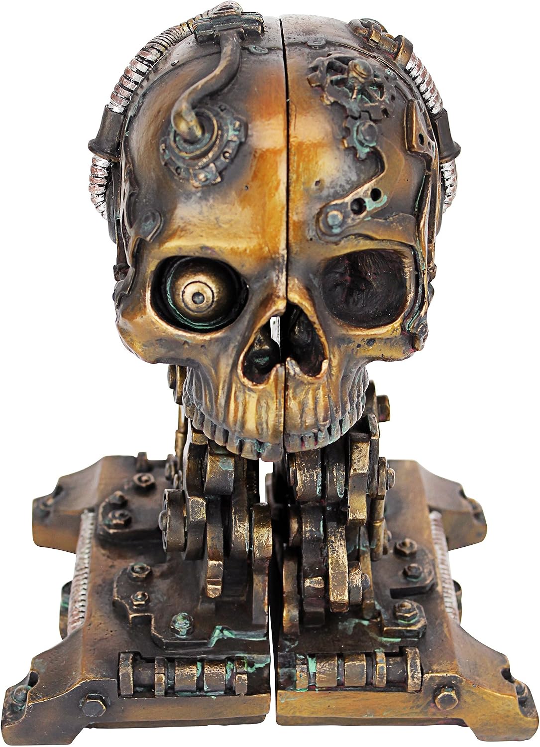 Design Toscano Cyborg Skeleton Bookend Statue